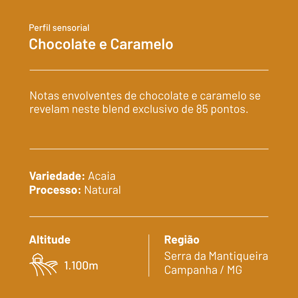 CAFÉ ESPECIAL CRIA ESSÊNCIA CHOCOLATE E CARAMELO
