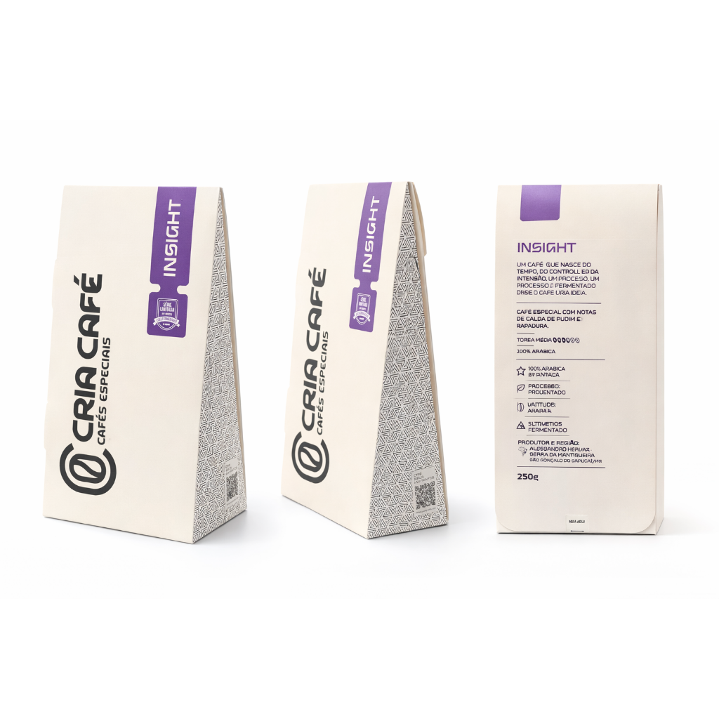 CAFÉ ESPECIAL CRIA INSIGHT PUDIM E RAPADURA