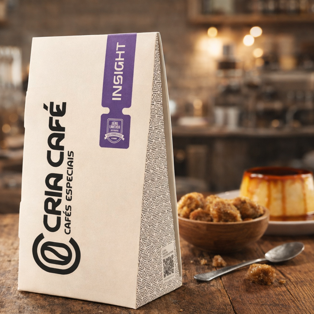 CAFÉ ESPECIAL CRIA INSIGHT PUDIM E RAPADURA
